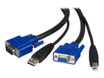 10 ft 2-in-1 Universal USB KVM Cable
