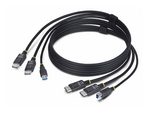 6ft (1.8m) Dual-DisplayPort and USB 5Gbps KVM Cable