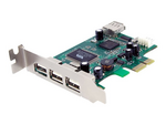 4 Port PCI Express Low Profile High Speed USB Card
