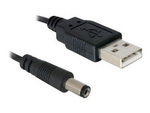Strømkabel - 5,4 mm-DC-jakk til USB