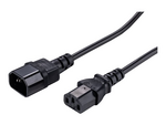 Strømkabel - power IEC 60320 C13 til IEC 60320 C14